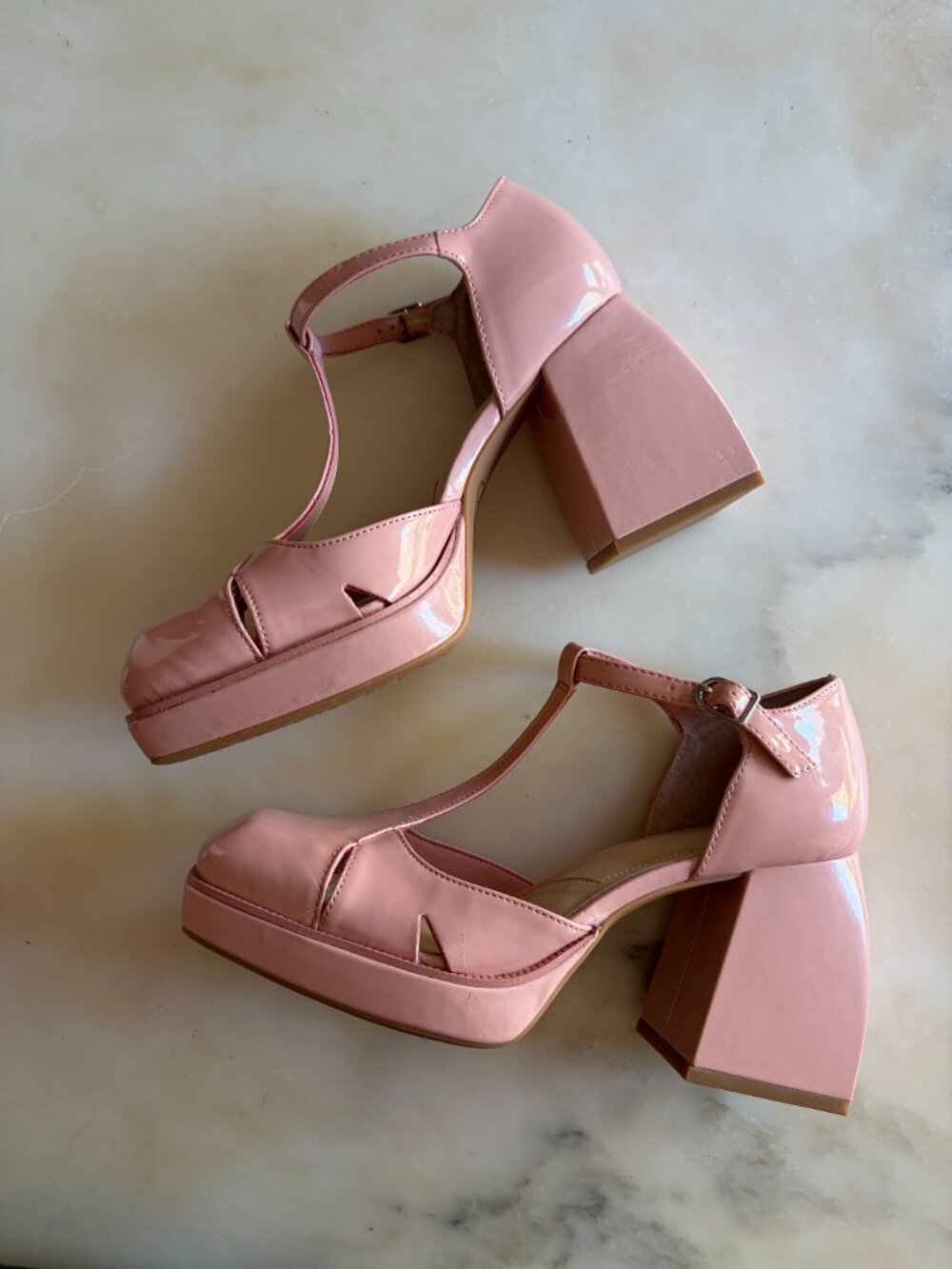 T-Strap Platform Heels